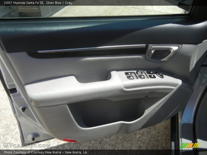 Silver Blue / Gray 2007 Hyundai Santa Fe SE