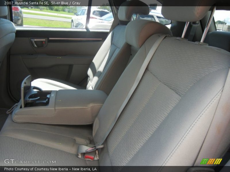 Silver Blue / Gray 2007 Hyundai Santa Fe SE