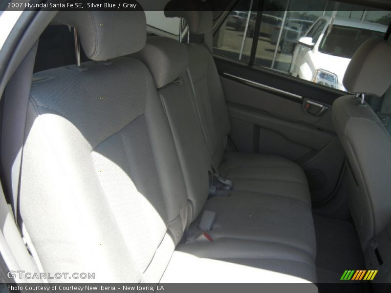 Silver Blue / Gray 2007 Hyundai Santa Fe SE