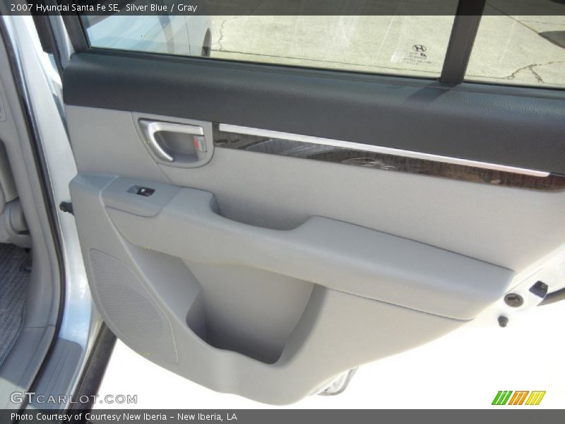 Silver Blue / Gray 2007 Hyundai Santa Fe SE
