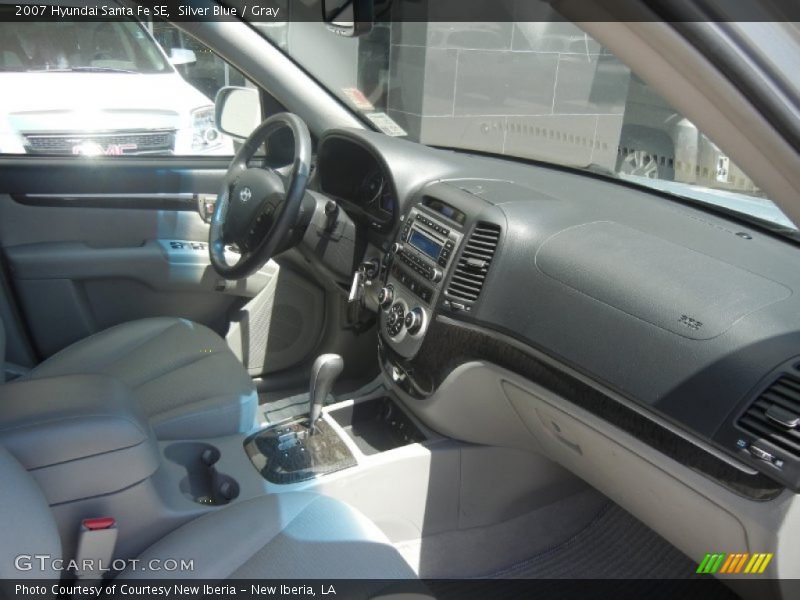 Silver Blue / Gray 2007 Hyundai Santa Fe SE