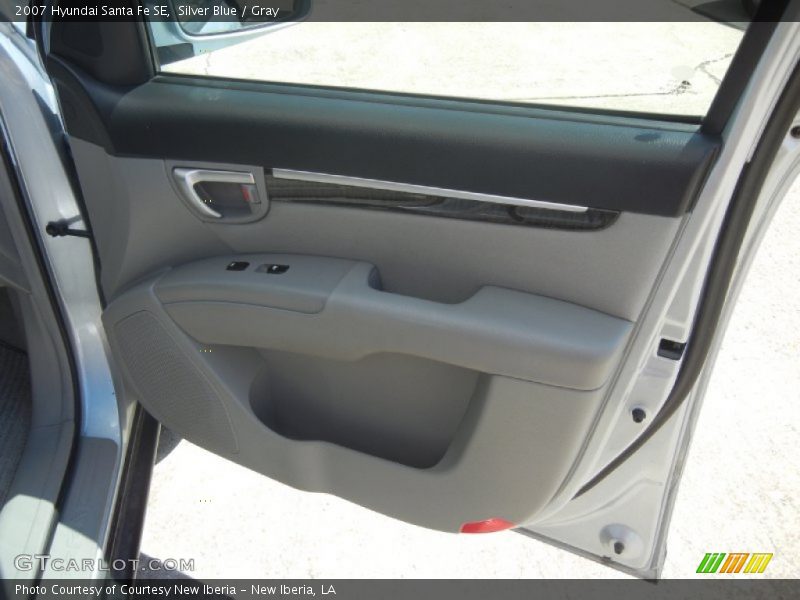 Silver Blue / Gray 2007 Hyundai Santa Fe SE