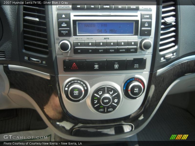 Silver Blue / Gray 2007 Hyundai Santa Fe SE