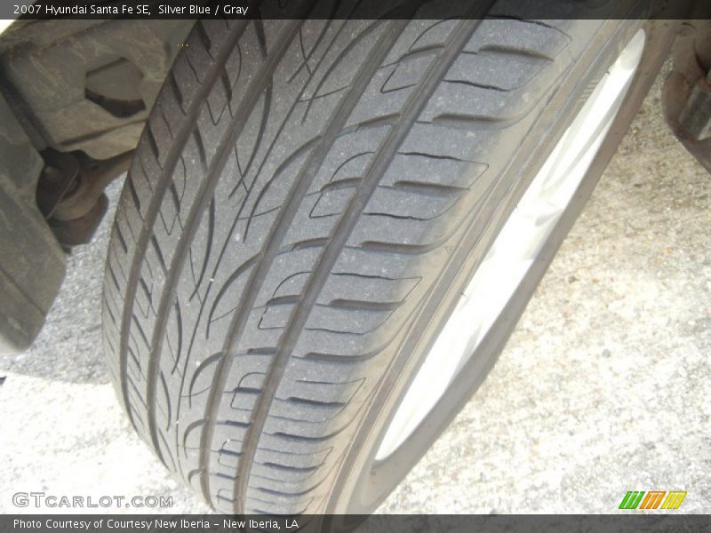 Silver Blue / Gray 2007 Hyundai Santa Fe SE