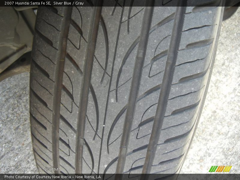 Silver Blue / Gray 2007 Hyundai Santa Fe SE