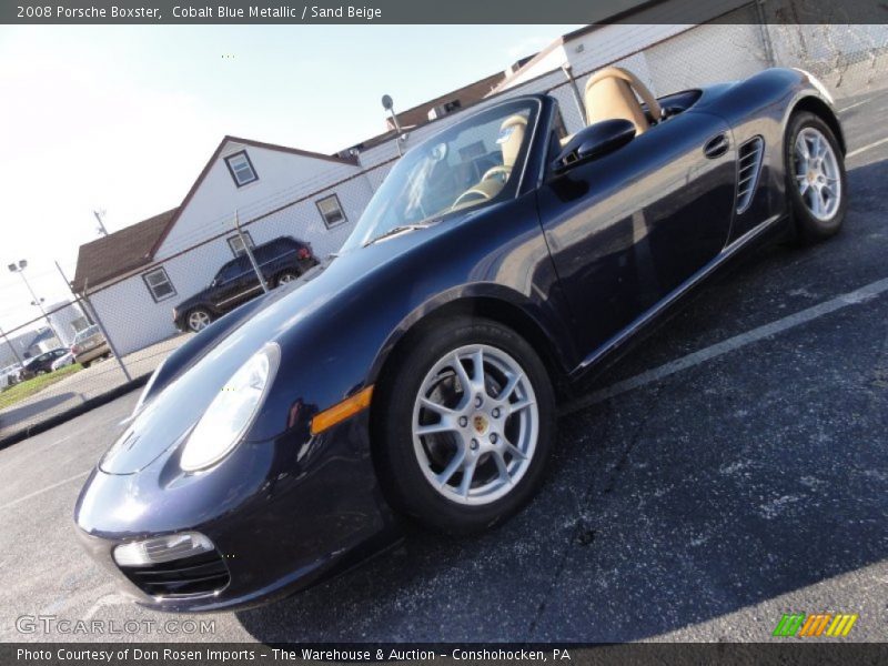 Cobalt Blue Metallic / Sand Beige 2008 Porsche Boxster