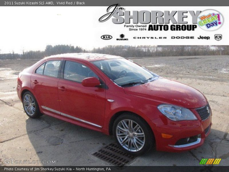 Vivid Red / Black 2011 Suzuki Kizashi SLS AWD