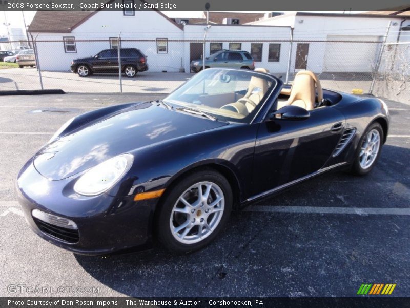 Cobalt Blue Metallic / Sand Beige 2008 Porsche Boxster