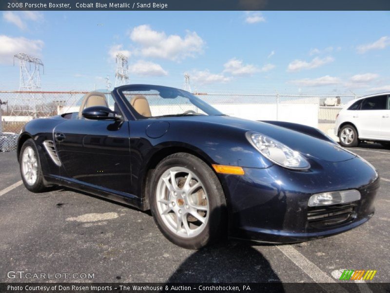 Cobalt Blue Metallic / Sand Beige 2008 Porsche Boxster