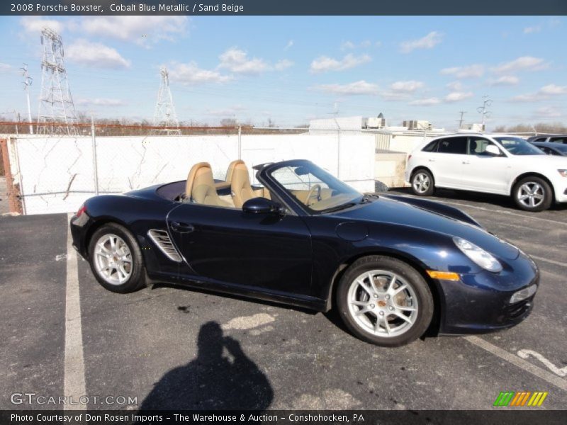 Cobalt Blue Metallic / Sand Beige 2008 Porsche Boxster