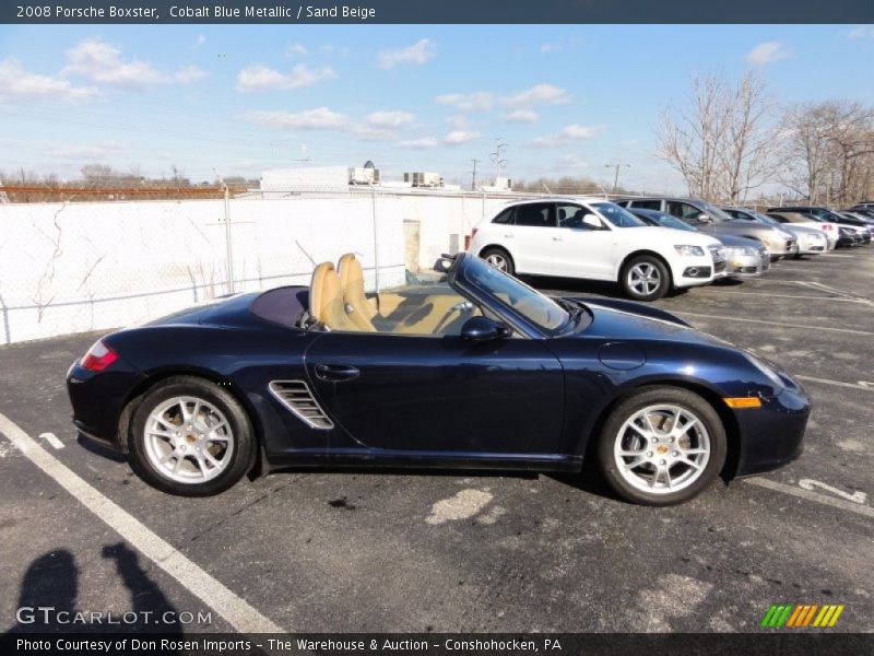 Cobalt Blue Metallic / Sand Beige 2008 Porsche Boxster