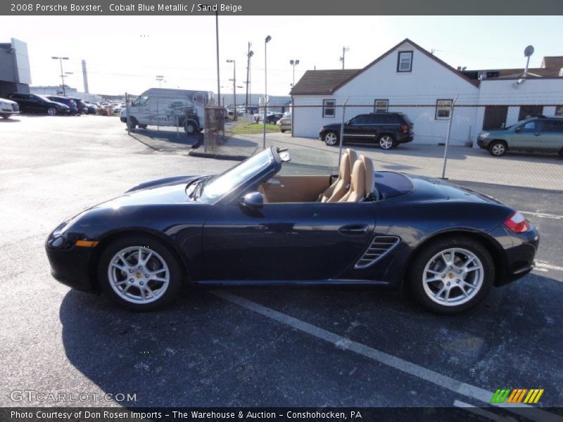 Cobalt Blue Metallic / Sand Beige 2008 Porsche Boxster