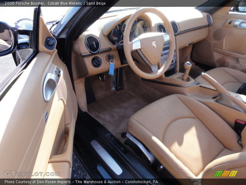 Cobalt Blue Metallic / Sand Beige 2008 Porsche Boxster
