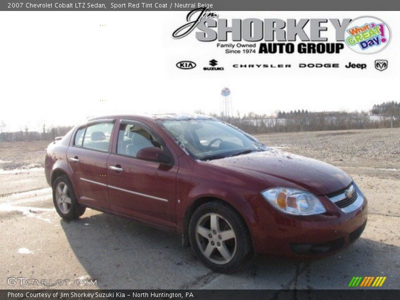 Sport Red Tint Coat / Neutral Beige 2007 Chevrolet Cobalt LTZ Sedan