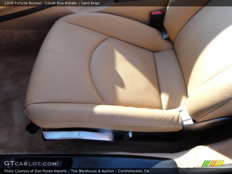 Cobalt Blue Metallic / Sand Beige 2008 Porsche Boxster