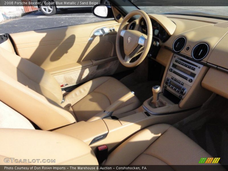Cobalt Blue Metallic / Sand Beige 2008 Porsche Boxster