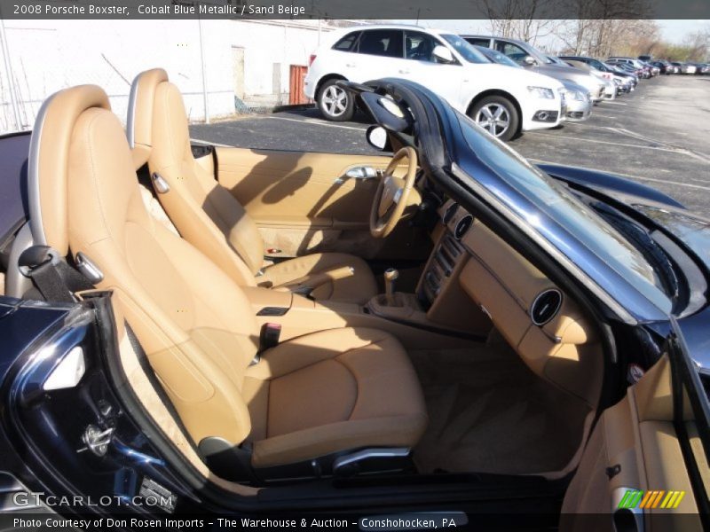 Cobalt Blue Metallic / Sand Beige 2008 Porsche Boxster