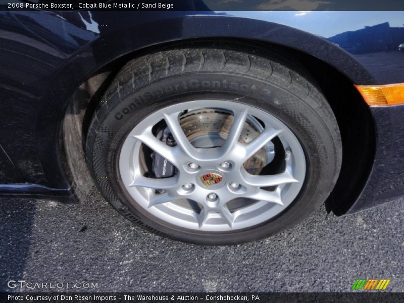 Cobalt Blue Metallic / Sand Beige 2008 Porsche Boxster