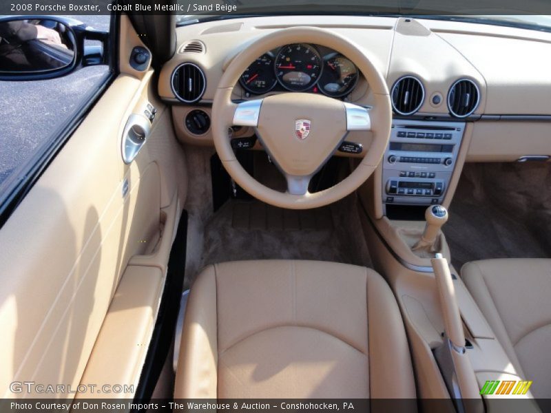 Cobalt Blue Metallic / Sand Beige 2008 Porsche Boxster