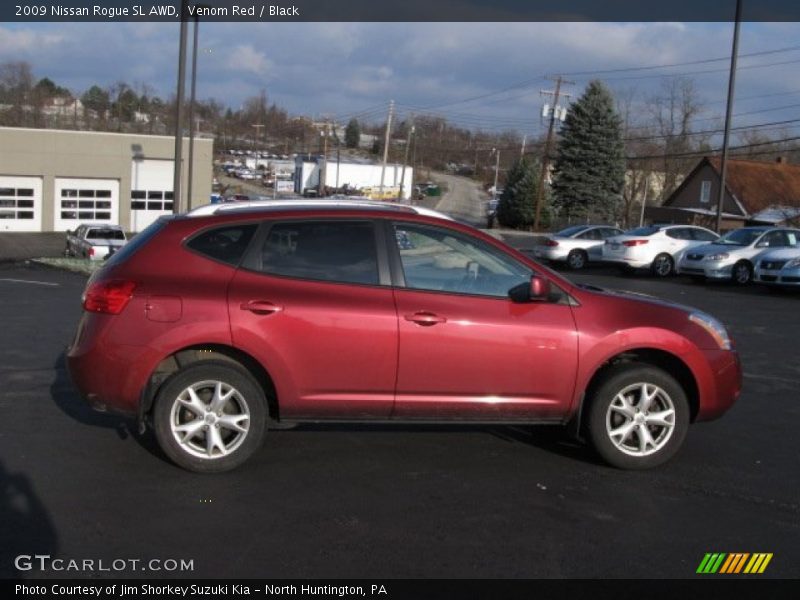 Venom Red / Black 2009 Nissan Rogue SL AWD