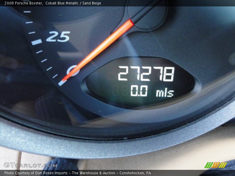 Cobalt Blue Metallic / Sand Beige 2008 Porsche Boxster