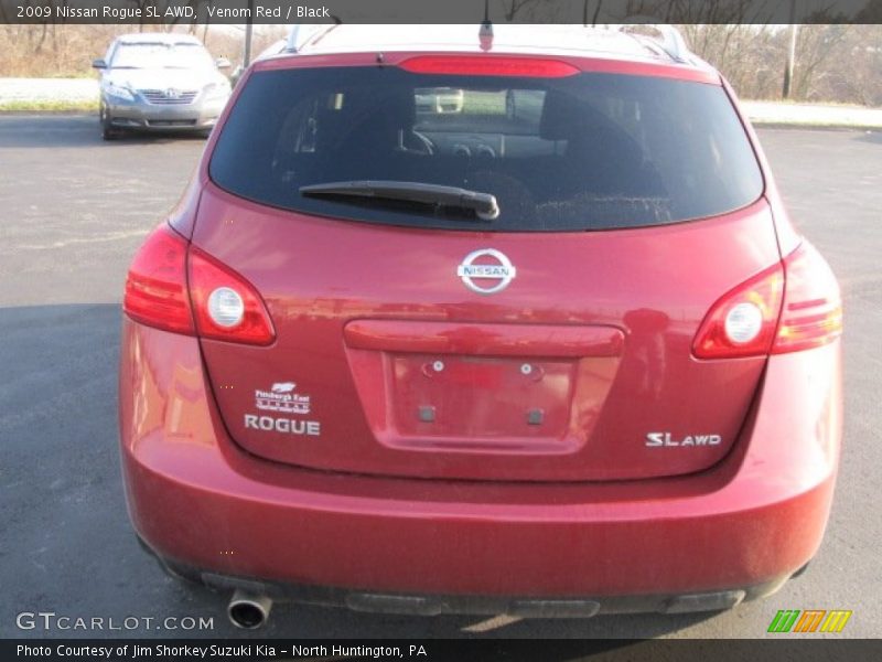 Venom Red / Black 2009 Nissan Rogue SL AWD