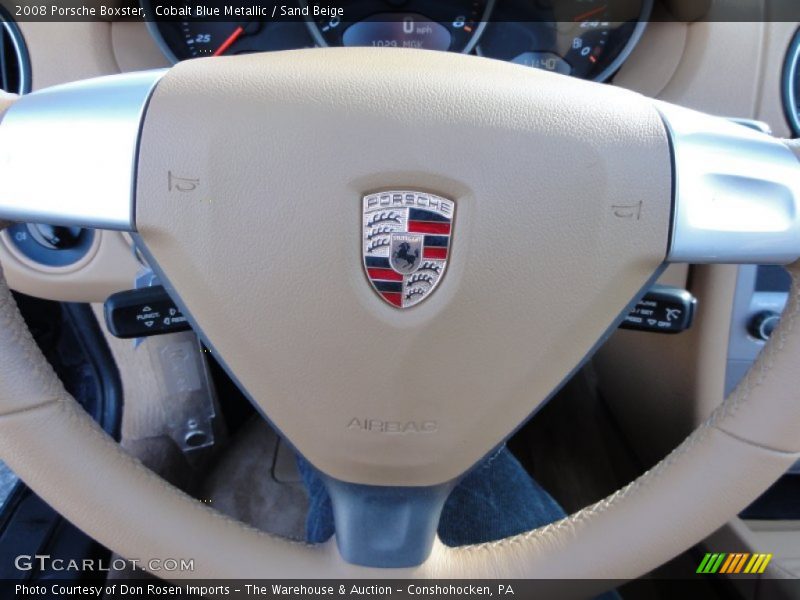 Cobalt Blue Metallic / Sand Beige 2008 Porsche Boxster