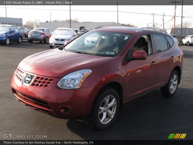 Venom Red / Black 2009 Nissan Rogue SL AWD