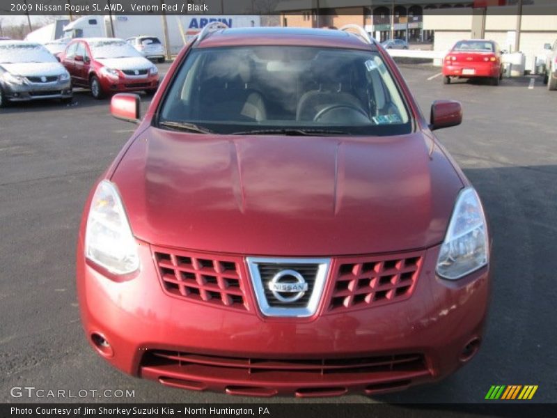 Venom Red / Black 2009 Nissan Rogue SL AWD