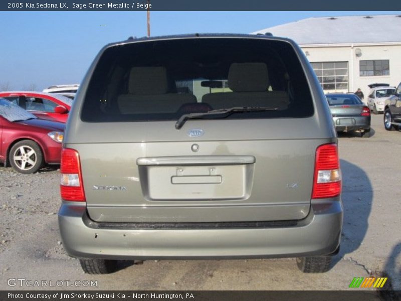 Sage Green Metallic / Beige 2005 Kia Sedona LX