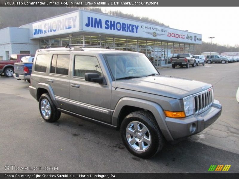 Mineral Gray Metallic / Dark Khaki/Light Graystone 2008 Jeep Commander Limited 4x4