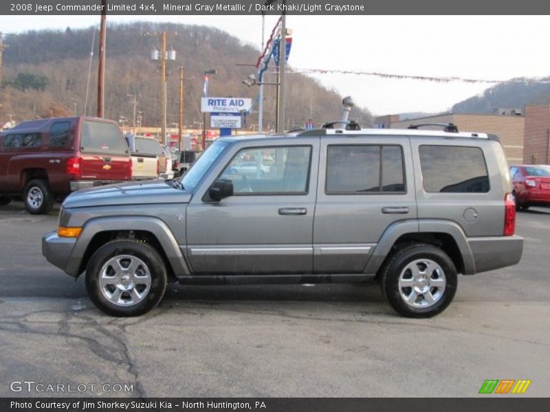 Mineral Gray Metallic / Dark Khaki/Light Graystone 2008 Jeep Commander Limited 4x4