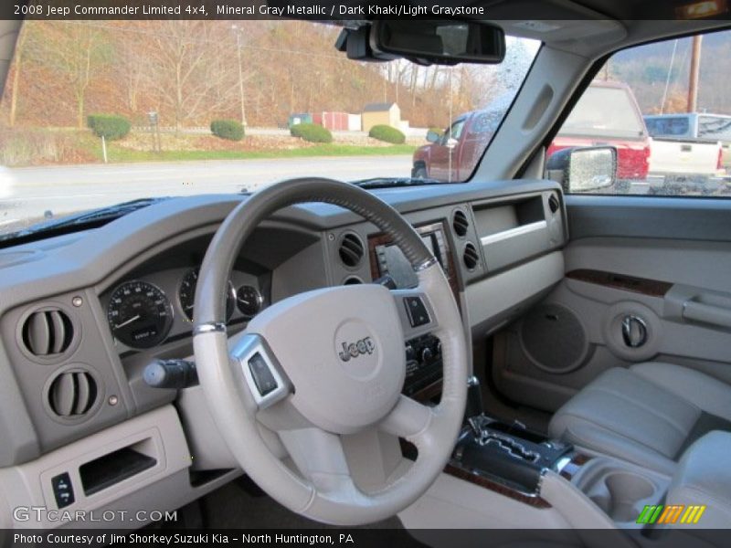 Mineral Gray Metallic / Dark Khaki/Light Graystone 2008 Jeep Commander Limited 4x4