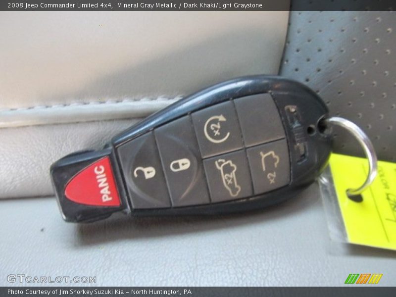 Mineral Gray Metallic / Dark Khaki/Light Graystone 2008 Jeep Commander Limited 4x4