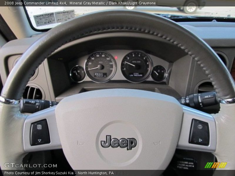 Mineral Gray Metallic / Dark Khaki/Light Graystone 2008 Jeep Commander Limited 4x4
