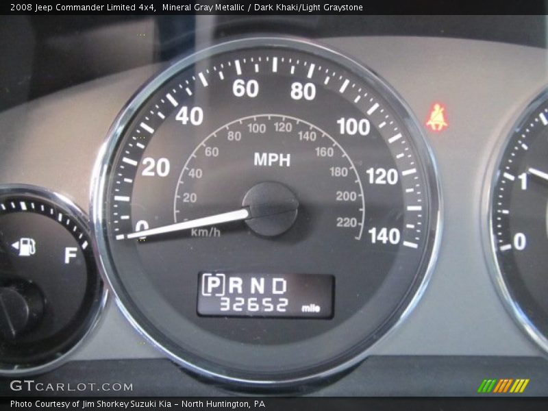 Mineral Gray Metallic / Dark Khaki/Light Graystone 2008 Jeep Commander Limited 4x4