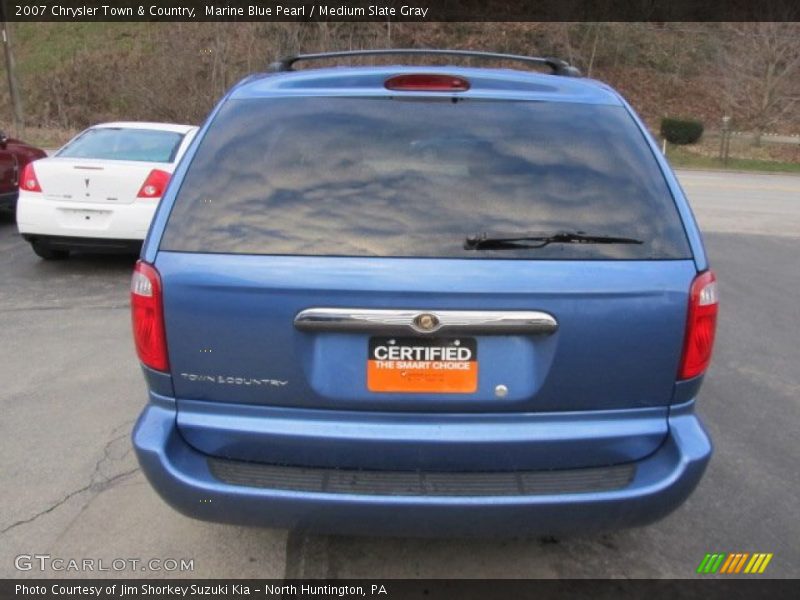 Marine Blue Pearl / Medium Slate Gray 2007 Chrysler Town & Country