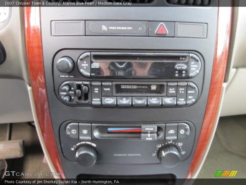 Marine Blue Pearl / Medium Slate Gray 2007 Chrysler Town & Country