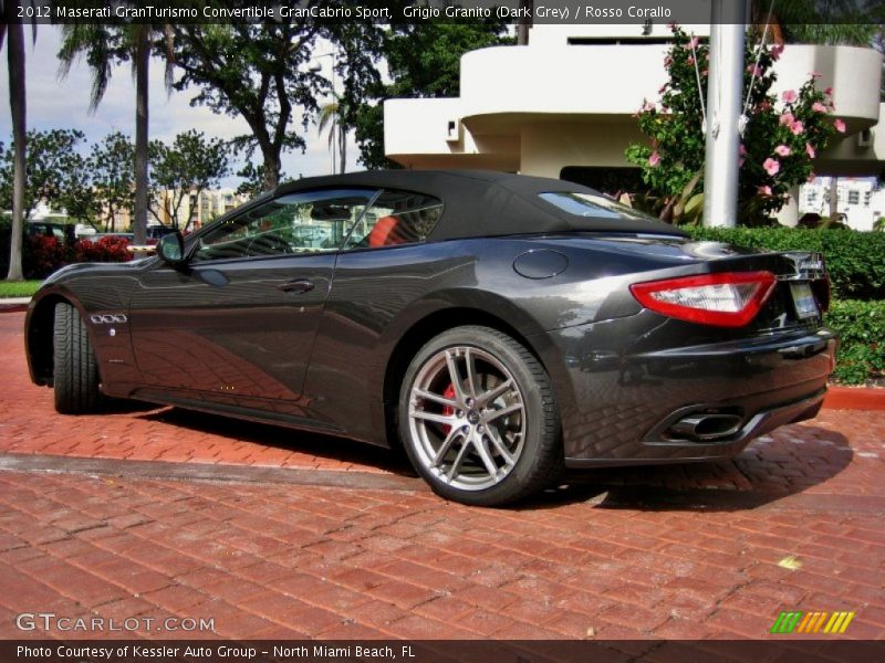 Grigio Granito (Dark Grey) / Rosso Corallo 2012 Maserati GranTurismo Convertible GranCabrio Sport