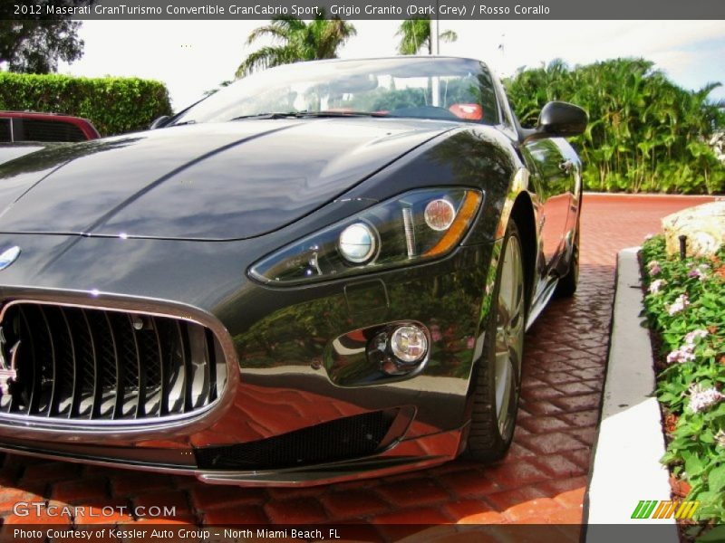 Grigio Granito (Dark Grey) / Rosso Corallo 2012 Maserati GranTurismo Convertible GranCabrio Sport