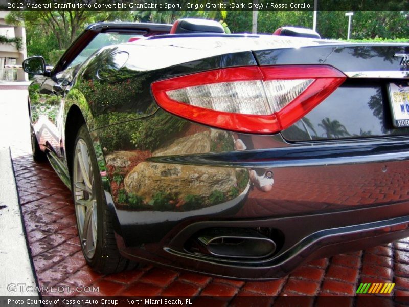 Grigio Granito (Dark Grey) / Rosso Corallo 2012 Maserati GranTurismo Convertible GranCabrio Sport