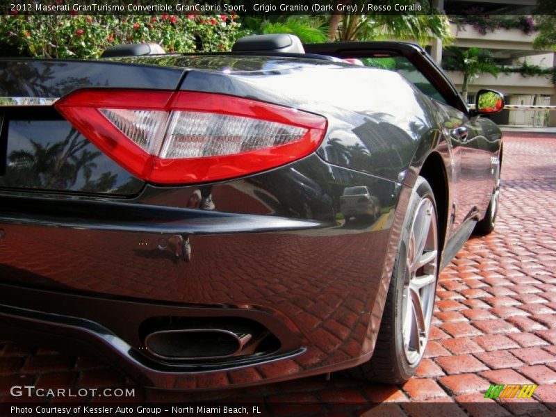 Grigio Granito (Dark Grey) / Rosso Corallo 2012 Maserati GranTurismo Convertible GranCabrio Sport