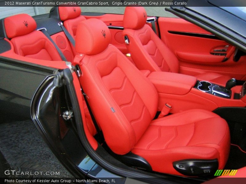 GranCabrio Sport Passenger Seat in Rosso Corallo - 2012 Maserati GranTurismo Convertible GranCabrio Sport