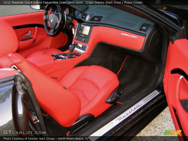 Grigio Granito (Dark Grey) / Rosso Corallo 2012 Maserati GranTurismo Convertible GranCabrio Sport
