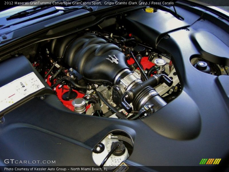 Grigio Granito (Dark Grey) / Rosso Corallo 2012 Maserati GranTurismo Convertible GranCabrio Sport