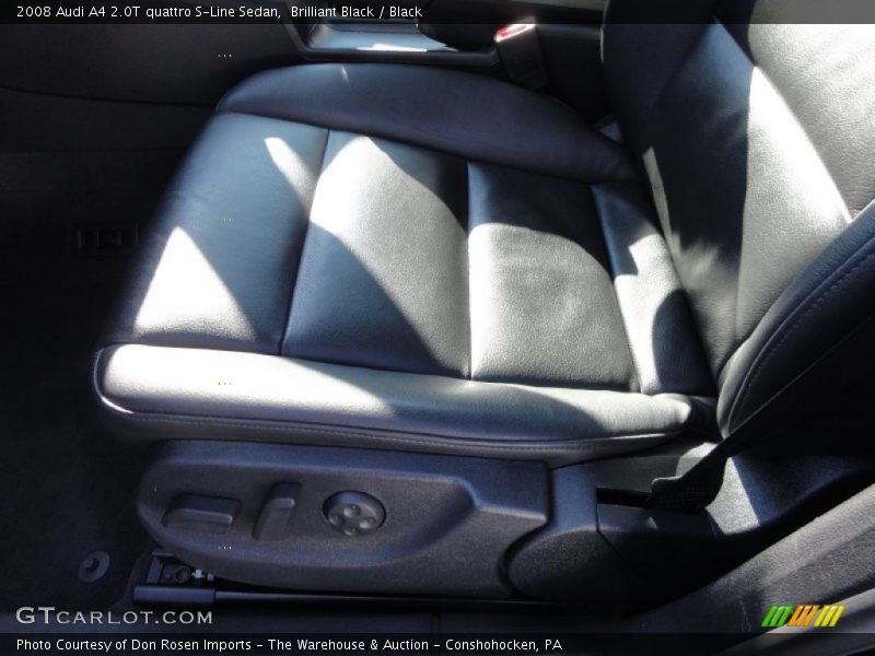 Brilliant Black / Black 2008 Audi A4 2.0T quattro S-Line Sedan