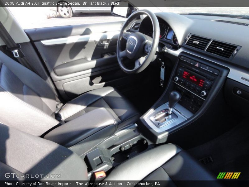 Brilliant Black / Black 2008 Audi A4 2.0T quattro S-Line Sedan