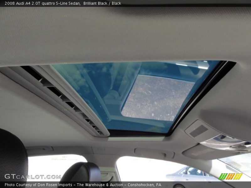 Brilliant Black / Black 2008 Audi A4 2.0T quattro S-Line Sedan