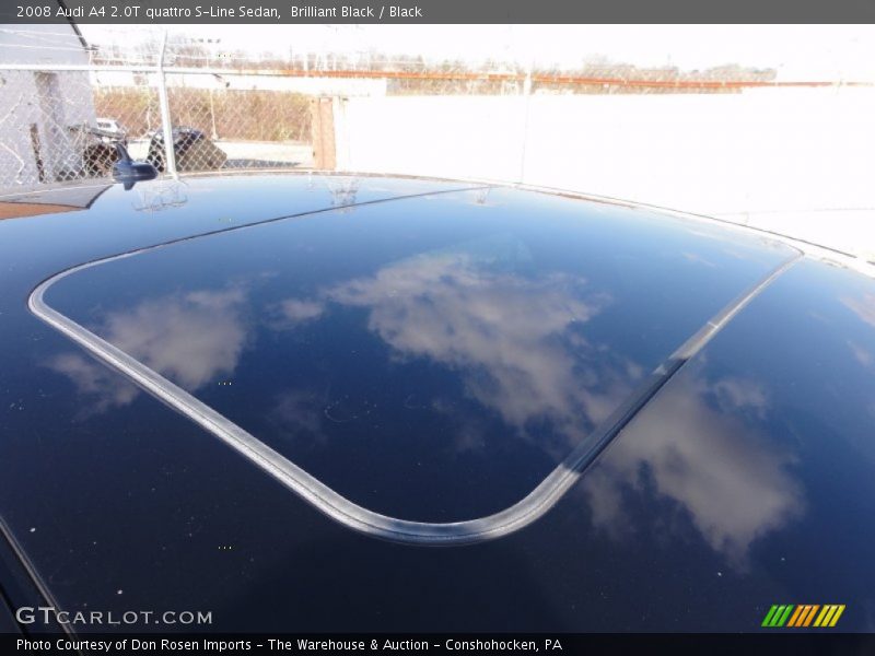 Brilliant Black / Black 2008 Audi A4 2.0T quattro S-Line Sedan