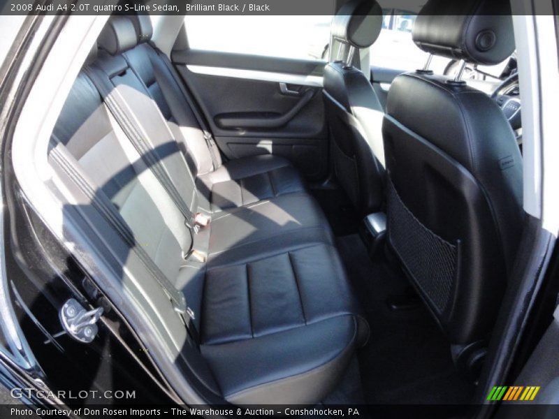 Brilliant Black / Black 2008 Audi A4 2.0T quattro S-Line Sedan
